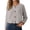 YE2, variant on Wang6 Women Lightweight Cropped Cardigans Sweaters Trendy Long Sleeve Button down Knit Sweater Fall Crew Neck Striped Embossing Knitted Outwear Tops White One Size