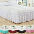thumbnail image 2 of 1PC Bed Skirt Solid Color Complete Dust Ruffle 15" Drop All Size & 16 Colors, 2 of 21