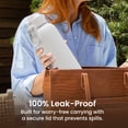 thumbnail image 5 of Bentgo Flip 2-in-1 Straw & Chug Leak-Proof Insulated Water Bottle, 40 fl oz (Blanc), 5 of 7