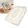 thumbnail image 3 of YAHHU Portable Snackle Box Container 8 Compartment Clear Snack Platters Divided Serving Tray with Lid and Handle for Candy Veggie Fruit Nuts Fridge Organizer, 12.6 in / 32 cm Rectangle Shape, 3 of 10