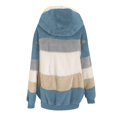 thumbnail image 4 of Birdeem Mode Femme Blouse à Manches Longues Ouverte devant Ample Patchwork avec Poches, 4 of 12