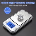 thumbnail image 3 of Portable Mini Scale, [200g/0.01g] 8 Units High Precision Small Scale with Cover, Digital Pocket Scale with LCD Display, Tare, Mini Micro Scale Gram (Silver), 3 of 5