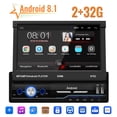 thumbnail image 1 of Android 8.1 2+32G Car Radio Autoradio 1 Din 7" Touch Screen Car Multimedia Player GPS Navigation Wifi Auto MP5 Bluetooth USB FM Rear View Camera,NOT included Backup Camera, 1 of 10
