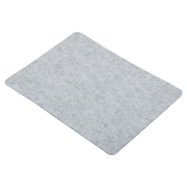 Unique Bargains 9'x8' Mouse Pad, Felt Dual Side Soft Desk Pad Writing Mat for Office Home, Light Gray