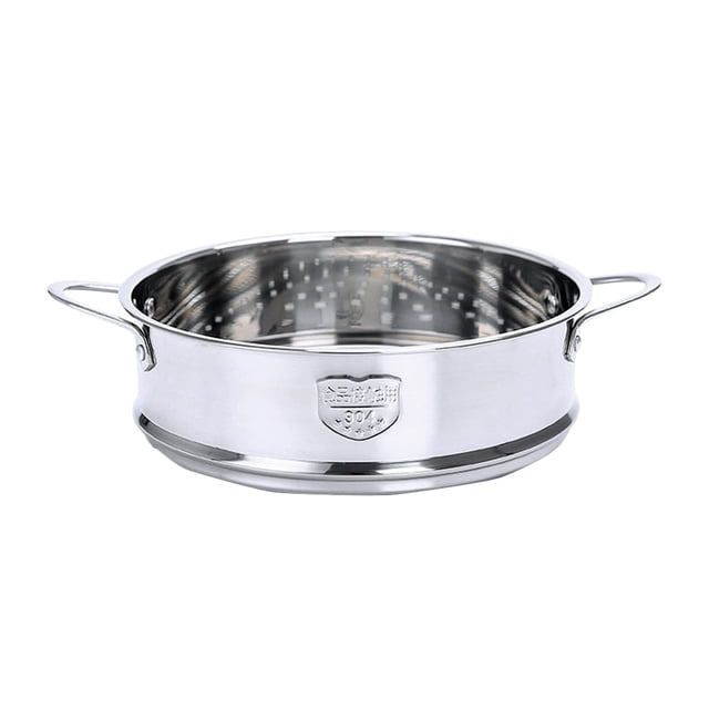 Vaporera: Cesta de 22 cm - Vaporera de acero inoxidable con asas - Inserto para olla de cocción al vapor