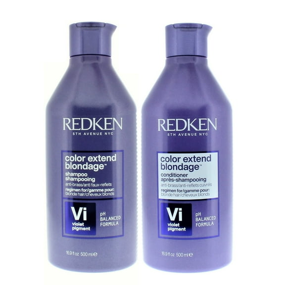Redken Color Extend Blondage Shampoo and Conditioner Vi Violet Pigment 500ml/16.9oz Combo