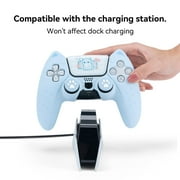 GeekShare Cat Paw PS5 Controller Skin, Anti-Slip Silicone Protective Case for PS5 Controller(Blue)