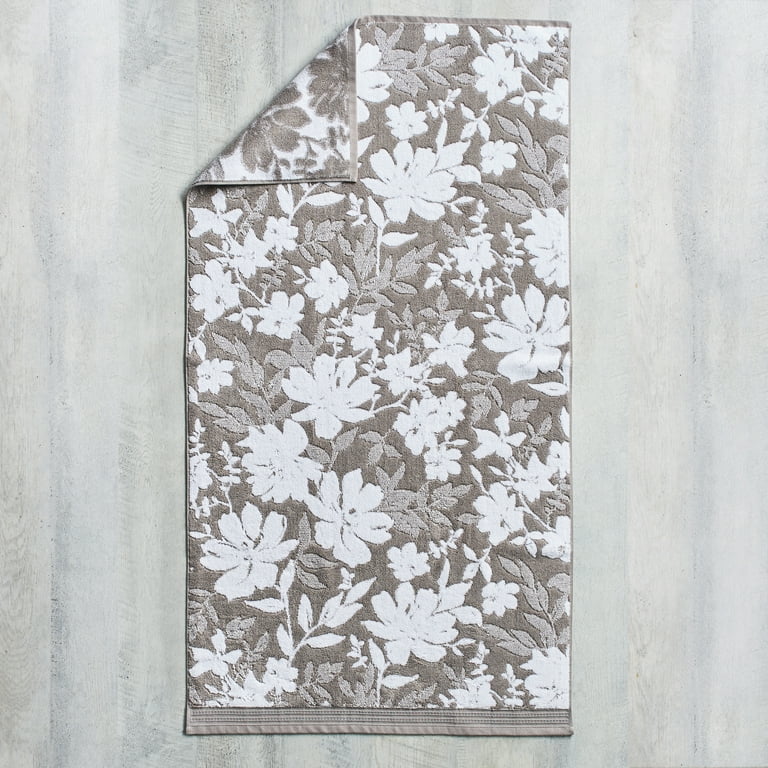 Taupe Splash/Arctic White Heathered Bath Towel, Better Homes & Gardens  Thick and Plush Towel Collection - Walmart.com