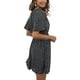thumbnail image 5 of Sunloudy Vestido casual de manga corta para mujer, a la moda, estampado de puntos, cuello en V, cintura alta, vestido de gasa Sunloudy S M L XL, 5 of 8
