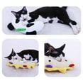 thumbnail image 6 of Soft Half Donut Pet Pillow Bed Comfortable Supportive Sleep Aid for Cats and Dogs, 6 of 7