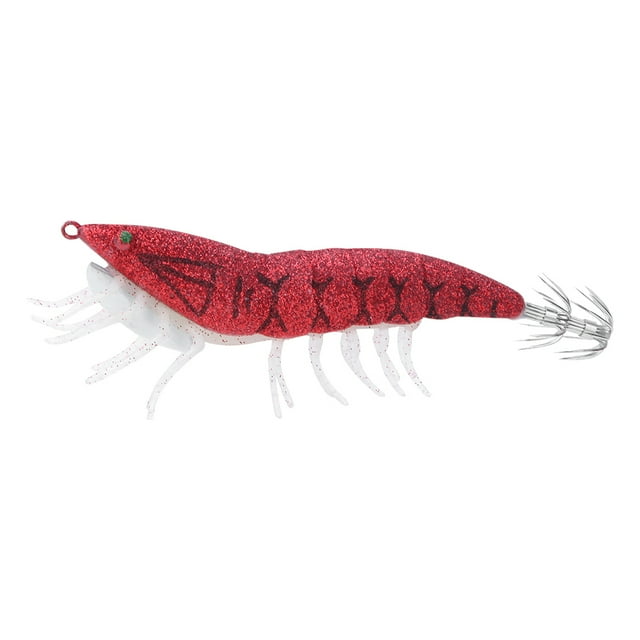 3g ABS luminoso calamar gancho simulación Artificial camarón Señuelos de Pesca cebos aparejos de pesca Accessories002 #