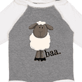 thumbnail image 4 of Inktastic Baa. Cute Sheep Design Boys or Girls Long Sleeve Baby Bodysuit, 4 of 5