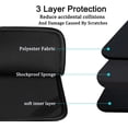 thumbnail image 4 of Laptop Sleeve 15 inch, Shockproof Protective Computer Carrying Cover with Front Pocket, Briefcase Laptop Sleeve Bag for 15 inch New MacBook Air, MacBook Pro, HP, Dell, Asus, Black, 4 of 14