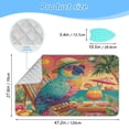 thumbnail image 2 of Wobogo Summer Parrot Ironing Mat Blanket Quilted Washer Dryer Heat Resistant Pad Foldable for Easy Storage, 2 of 6