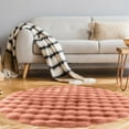 thumbnail image 5 of CASAFUN Cream Wind Round mat Bedside Carpet Round Carpet Sofa Living Room Coffee Table Bedroom Floor mat 23.62x23.62 Inches, 5 of 6