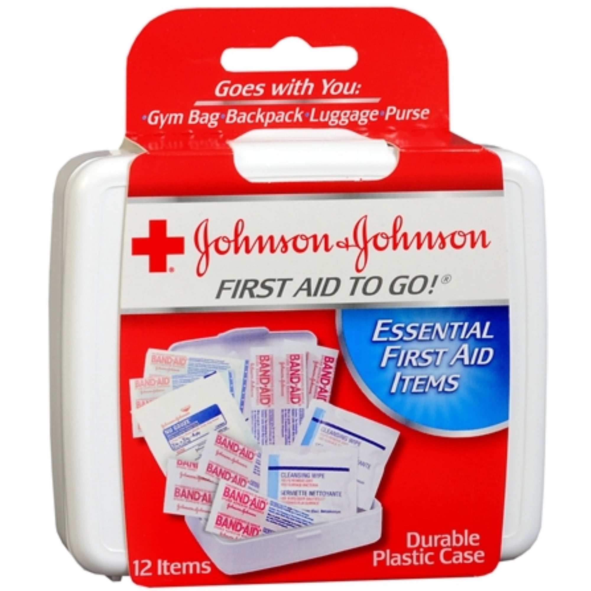 JOHNSON & JOHNSON First Aid To Go Kit 12 Items 1 Each (Pack of 2)
