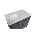 thumbnail image 3 of Horizon 36" Bathroom Vanity with Marine Gray Cabinet and Engineered Carrara Top, 3 of 6