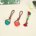 thumbnail image 3 of Dog Chewing Knot Toy Set Christmas Style Pet Supplies Wear Resistant Rope Knot Puppy Fun Interactive Toy Teeth Cleaning Supplies SET 3-10pcs, 3 of 5