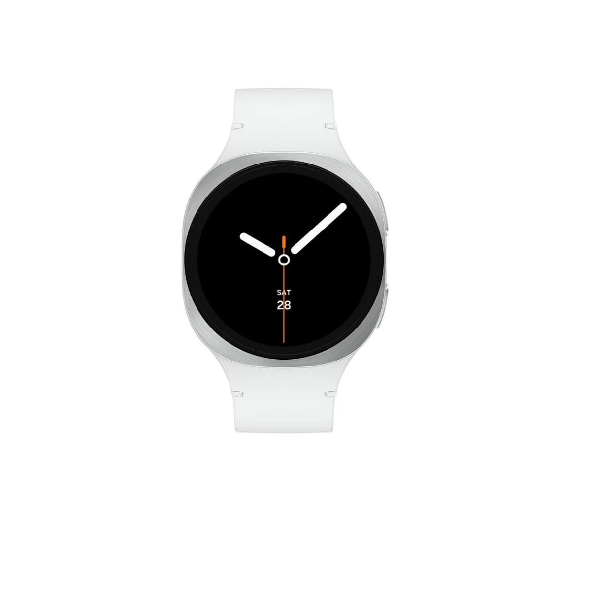 Restored Samsung Galaxy Watch8 40mm LTE Smart Watch, Silver, White Band (Refurbished)