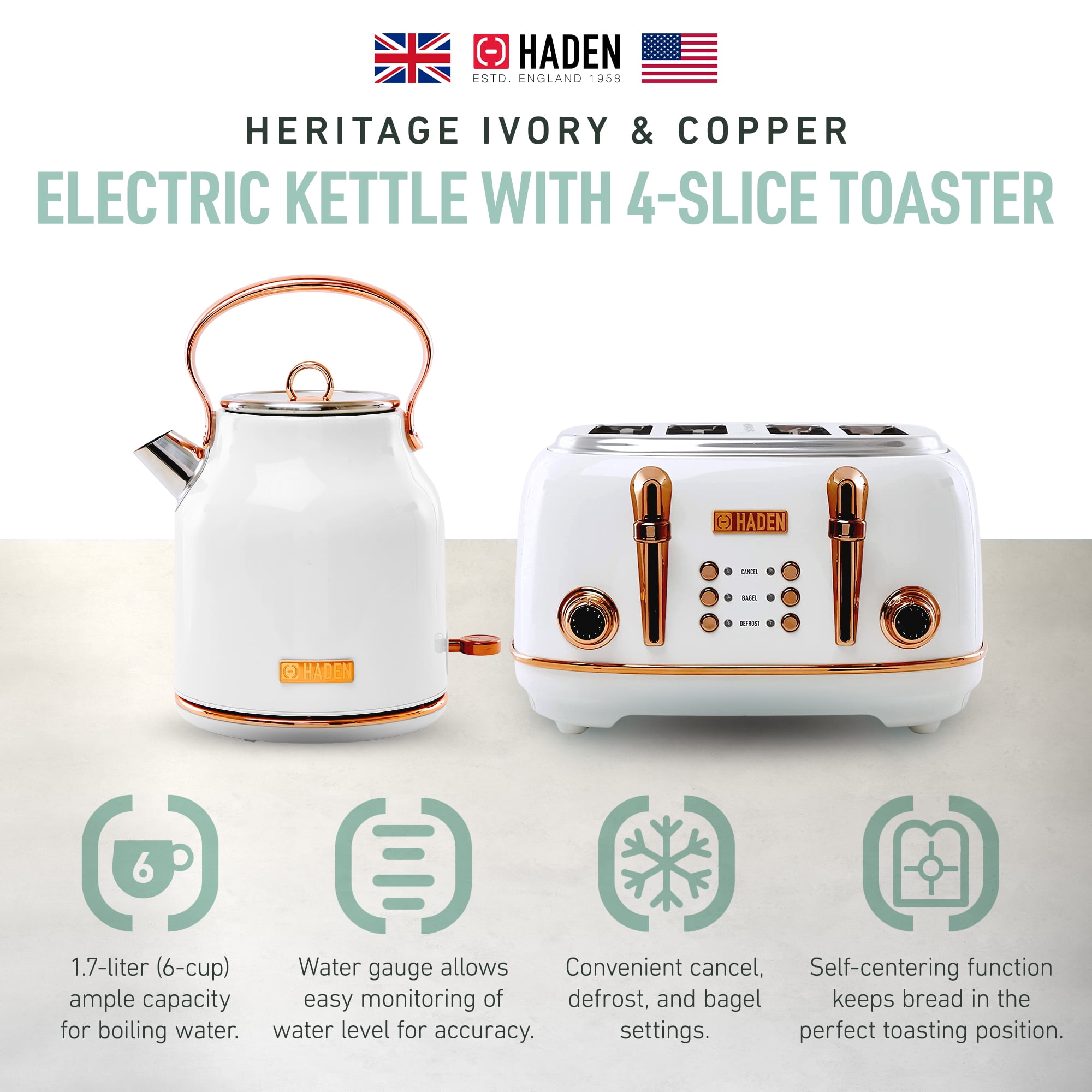 Haden Kettle Very Kettle And Toaster Haden Heritage Slice Wide