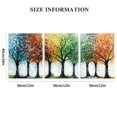 thumbnail image 3 of Colorful Abstract Trees Triptych Unframed Canvas Painting 12x16 Inches - Living Room Bedroom Wall Art Decor - Modern Unframed Style Print Painting (No Frame), 3 of 6