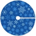 thumbnail image 1 of FMSHPON Christmas Snowflake Xmas Christmas Tree Skirt Stand Mat for Holiday Party Decoration Indoor Outdoor 36 inches, 1 of 6