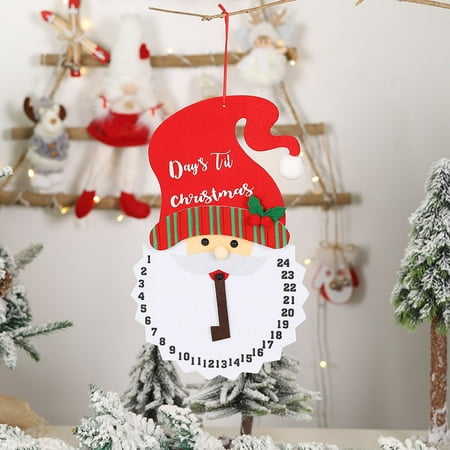 

Snowman Santa Claus Countdown To Christmas Calendar NEW Pendant Decor
