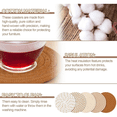 thumbnail image 5 of 10 pzs Posavasos Para Cafe Mesa Tejido A Mano Lab.G, Beige solido, 5 of 5