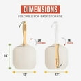thumbnail image 2 of Chef Pomodoro Aluminum Metal Pizza Peel with Foldable Wood Handle for Easy Storage, Pizza Spatula, Gourmet Luxury Pizza Paddle for Baking Homemade Pizza Bread (12 inch), 2 of 4