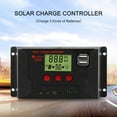 thumbnail image 2 of Controlador de carga solar de 100A con puertos USB duales, compatible con 12V/24V y pantalla LCD, ideal para baterías de plomo-ácido, litio ternario y fosfato de hierro y litio., 2 of 6