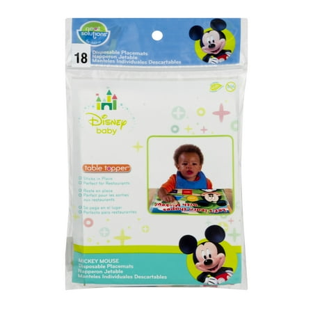 Disney Neat Solutions Table Topper Disposable Placemats for Children, 18 Count