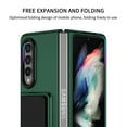 thumbnail image 3 of Nalacover for Samsung Galaxy Z Fold 3 5G, Folding of Three-Dimensional Support Kickstand Hard PC Back Shockproof Bumper Protective Luxury Silicone Phone Cover For Samsung Galaxy Z Fold 3 5G, Darkgreen, 3 of 10