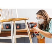 مثقاب لاسلكي Black+decker 20v، مجموعة أدوات كهربائية مكونة من 6 قطع، بطارية وشاحن متضمنان (bdcdmt1206kitc)