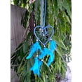 thumbnail image 2 of Rastogi Handicrafts Dream Catchers Wall Decor, Handmade Feather Decor Decoration Home Car Bedroom Nursery Room Hanging (Blue 3" Heart), 2 of 5
