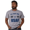 thumbnail image 4 of US Air Force Fly Fight Win USAF Men's Graphic T Shirt Tees Brisco Brands X, 4 of 5