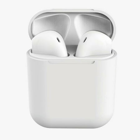 I12 TWS Earbuds Wireless Bluetooth V5.0 Touch Earphone Stereo Headphone With 300mAh Charge Box Earphone For iPhone Android Phones White
