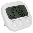 thumbnail image 3 of ThermoHygrometer Higrómetro digital portátil Termómetro interior para el hogar Despertador, 3 of 14