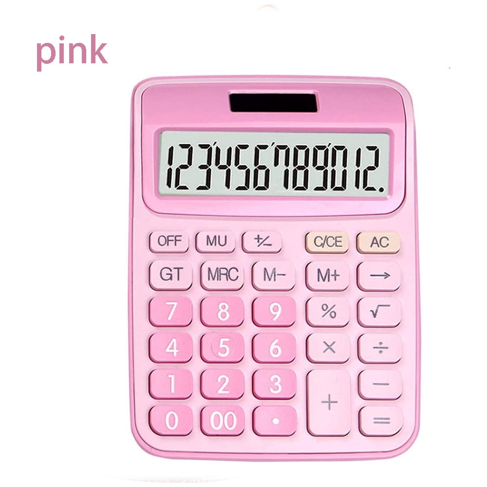 SagaSave Desktop Calculator with 12 Digits Large LCD Display for Office School Adults and Students