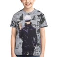 thumbnail image 2 of Jujutsu Kaisen Satoru Gojo Kids T-Shirt 3d Printed Graphic T-Shirts Boys And Girls Short Sleeve Shirts For Youth Kids X-Small, 2 of 7