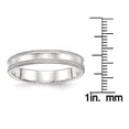 thumbnail image 3 of Chisel QDEB040-11 4 mm Sterling Silver Design Edge Band - Size 11, 3 of 3