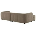thumbnail image 5 of Liana Left-Facing Upholstered Fabric Modular Sofa with Chaise in Mocha, 5 of 8