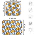 thumbnail image 3 of Pizza Blue Lines Dish Drying Mat for Kitchen Counter 18 x 24 in Rack Mat, Microfiber Dry Dishes Mats Drainer Mat Dish Drying Pad Countertops Mat, 3 of 6
