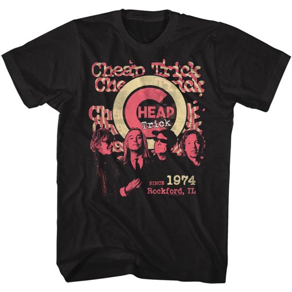 Cheap Trick Since 1974 Black Adult T-Shirt 4Xl