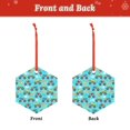 thumbnail image 2 of Naloa Cartoon Monster Truck Acrylic Santa Tree Decorations Christmas Hanging Pendant for Christmas Winter New Year Party Hanging Decorations-Hexagon, 2 of 7
