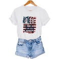 thumbnail image 7 of VerPetridure American Flag Shirt for Women 4th of July Tee Shirt USA Stars Stripes T-Shirt Patriotic Summer Tunic Tops, 7 of 7
