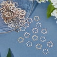 thumbnail image 4 of 90pcs DIY 3 Colors Flower Linking Rings Stainless Steel Charm Links Manual Polishing Link Connectors for Bracelet Necklace Jewelry Making 14mm, 4 of 7