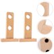 thumbnail image 2 of FELTECHELECTR 2 soportes de madera para barra de cortina de pared, soporte para toallero, 2 of 6