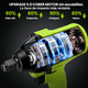 thumbnail image 4 of Llave Sin Escobillas 1/2'' Pistola Impacto Industrial Con 2 Baterías, Lab.G, Verde, 4 of 4