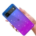 thumbnail image 4 of Google Pixel 6 Pro Case, Rosebono Hybrid Glitter Sparkle Transparent Colorful Gradient TPU Cover Case For Google Pixel 6 Pro (Blue/Purple), 4 of 4
