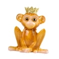 thumbnail image 2 of Estatua de mono de yoga, figura de resina, recuerdo, regalo, adorno coleccionable decorativo. Con corona, 2 of 9